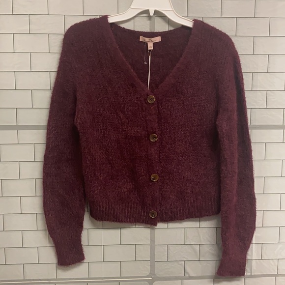 LOVE TREE L button down cardigan S - Picture 5 of 11